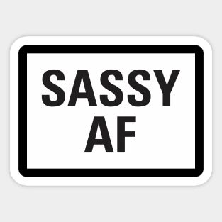 Vintage Retro Sassy AF Aesthetics Streetwear Sticker